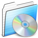 CD Folder Stripe Icon 128x128 png